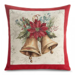 J&otilde;ulu dekoratiivne padjakate, punane/beež, 45 cm x 45 cm