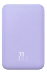 Akupank Baseus Mini, 5000 mAh, 20 W, violetne v.