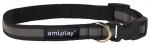 Kaelarihm koertele Amiplay, must, 340 - 550 mm x 25 mm