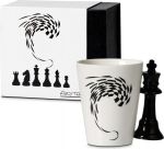 Klaas Froster Mug King, valge v./must v., 400 ml