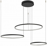 Valgusti rippuv Nowodvorski Circolo 10817, LED, 3000 &deg;K, 3 x 15 W, must v.