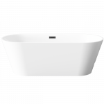 Vann, teisaldatav Invena Limnos, 170 cm x 75 cm x 58 cm, ovaalne, valge