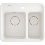 K&ouml;&ouml;givalamu Deante, graniit, 60 cm x 52 cm x 22.9 cm, valge v.