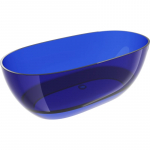 Vann, teisaldatav Mexen Pure, 170 cm x 80 cm x 58 cm, ovaalne, sapphire transparent v.