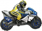 Fooliumist &otilde;hupall erikujuga Flexmetal Moto Racing, sinine v./kollane v.