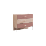 Kummut Kalune Design Rosetta, pruun v./roosa v., 79 cm x 89 cm x 42 cm