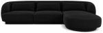 Nurgadiivan Cosmopolitan Design Tulum, must v., vasak, 156 x 255 cm x 70 cm