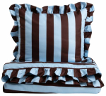 Voodipesukomplekt Homla Basic Tiffany 245644, sinine v./pruun v., 50 x 60 cm, 140 x 200 cm, 2 os.