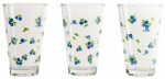 Klaaside komplekt Homla Token Summer With Blueberry, klaas, 0.3 l, 3 tk