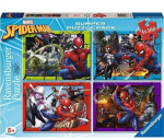 Pusle 4in1 Ravensburger Marvel Spider-Man, 26 cm x 32 cm, 400 tk, mitmev&auml;rviline