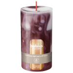 K&uuml;&uuml;nal, silindri Bolsius Marble Royal Burgundy, 60 h, tumepunane v.