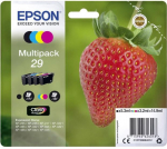 Tindiprinteri kassett Epson 29, sinine v./must v./kollane v.