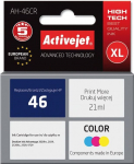Tindiprinteri kassett ActiveJet AH-46CR, sinine v./punane v./kollane v., 21 ml
