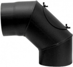 &Uuml;hendustoru nurk Jeremias D150/90, must v., 150 mm, 90 &deg;