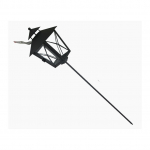 Latern, klaas/metall, 75 cm, must v.