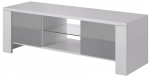 TV-laud Cama Meble West, valge v./hall v., 130 cm x 42 cm x 42 cm