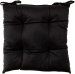 Istmepadi Home4you Velvet P0068289, must, 40 cm x 40 cm