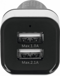 Auto laadija TechniSat Dual, DC/2 x USB, must v., 18 W