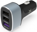 Adapter Krux KRX0063, 2 x USB/QC 3.0, must v./hall v.