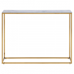 Konsoollaud Alisma 61834, kuldne v./valge v., 26 cm x 110 cm x 80.5 cm
