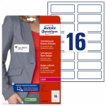 Kleebis Avery Zweckform Self Adhesive Name Badges L4783-20, 3.1 cm x 8.89 cm, valge v.