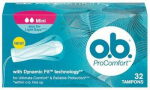H&uuml;gieenilised tampoonid O.B. Pro Comfort, Mini, 32 tk