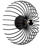 Valgusti lagi Opviq Aspendos N-645, E27, 1 x 40 W, must v.