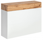 Seinakapp ASM Easy Typ 09, tamm/valge, 100 cm x 30 cm x 80 cm