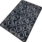 Vannitoa p&otilde;randamatt Foutastic Cenero 359CHL5205, valge/must, 120 cm x 70 cm