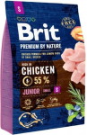 Kuiv koeratoit Brit Premium By Nature Junior Small Chicken, kanaliha, 3 kg