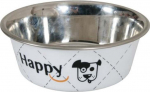 Kauss loomale Zolux Happy, 0.4 l, 14.3 cm x 14.3 cm x 4.5 cm, valge/h&otilde;be