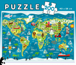 Pusle Educa World Map Sean Sims 11ED19292, 40 cm x 28 cm, 200 tk, mitmev&auml;rviline