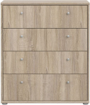 Kummut Forte Tempra 2 T2KK212-D30F, sonoma tamm v., 86 cm x 35 cm x 74 cm