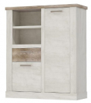 Kummut Forte Duro DURK321R-T75, puidu/beež, 41.3 cm x 109.8 cm x 128.3 cm