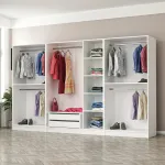 Riidekapp Kalune Design Kale 5035, valge v., 52 cm x 315 cm x 210 cm