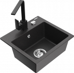 K&ouml;&ouml;givalamu Mexen Milo 6505-76-670300-70, graniit, 43.5 cm x 41 cm x 17.1 cm, must/kroom