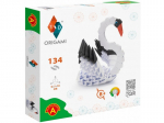 Paberkujukeste valmistamise komplekt Alexander 3D Swan, valge v./must v.