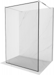 Du&scaron;isein Mexen Kioto Walk-in, 110 cm x 200 cm, must/kroom