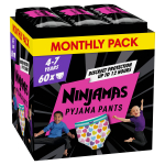 &Uuml;le&ouml;&ouml; m&auml;hkmed Pampers Ninjamas Heart, 7 suurus, 60 tk