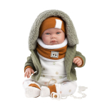 Nukk - imik koos tarvikutega Llorens Talo 84465, 44 cm, valge