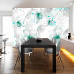 Fototapeet Artgeist Sounds Of Subtlety - Turquoise, 70 cm x 100 cm