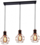 Valgusti rippuv AZzardo Carron 3, E27, 3 x 60 W, must v.