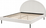 Voodi kahekohaline Beliani Margut, 160 x 200 cm, valge v., ilma madratsita, p&otilde;hjalippidega
