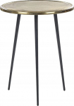 Kohvilaud Beliani Telfer, kuldne v./must v., 43 cm x 43 cm x 55 cm