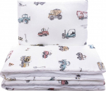 Teki- ja padjakomplekt lastele Pulp Bamboo, valge v., 2 tk