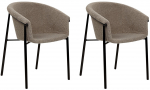 Toolide komplekt Beliani Ames Boucle, matt, beež v., 56 cm x 59 cm x 80 cm, 2 tk