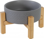 Statiiv koos kaussidega koera jaoks Zolux Keramo Solo, 0.3 l, 12.6 cm x 12.6 cm x 4.5 cm, pruun v./hall v.