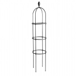 Taimetugi, 30 cm x 30 cm, 180 cm, teras/pol&uuml;et&uuml;leen (pe), must v.