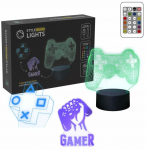 Dekoratsioon Manta 3D Game 2 LED-valgustusega, 19.5 cm, 11.7 cm, mitmev&auml;rviline