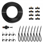 Veeudu s&uuml;steem Bradas Black Line, pol&uuml;vin&uuml;&uuml;lkloriid (pvc), must